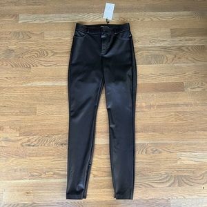 Brand new Zara leather pants with ankle zipper